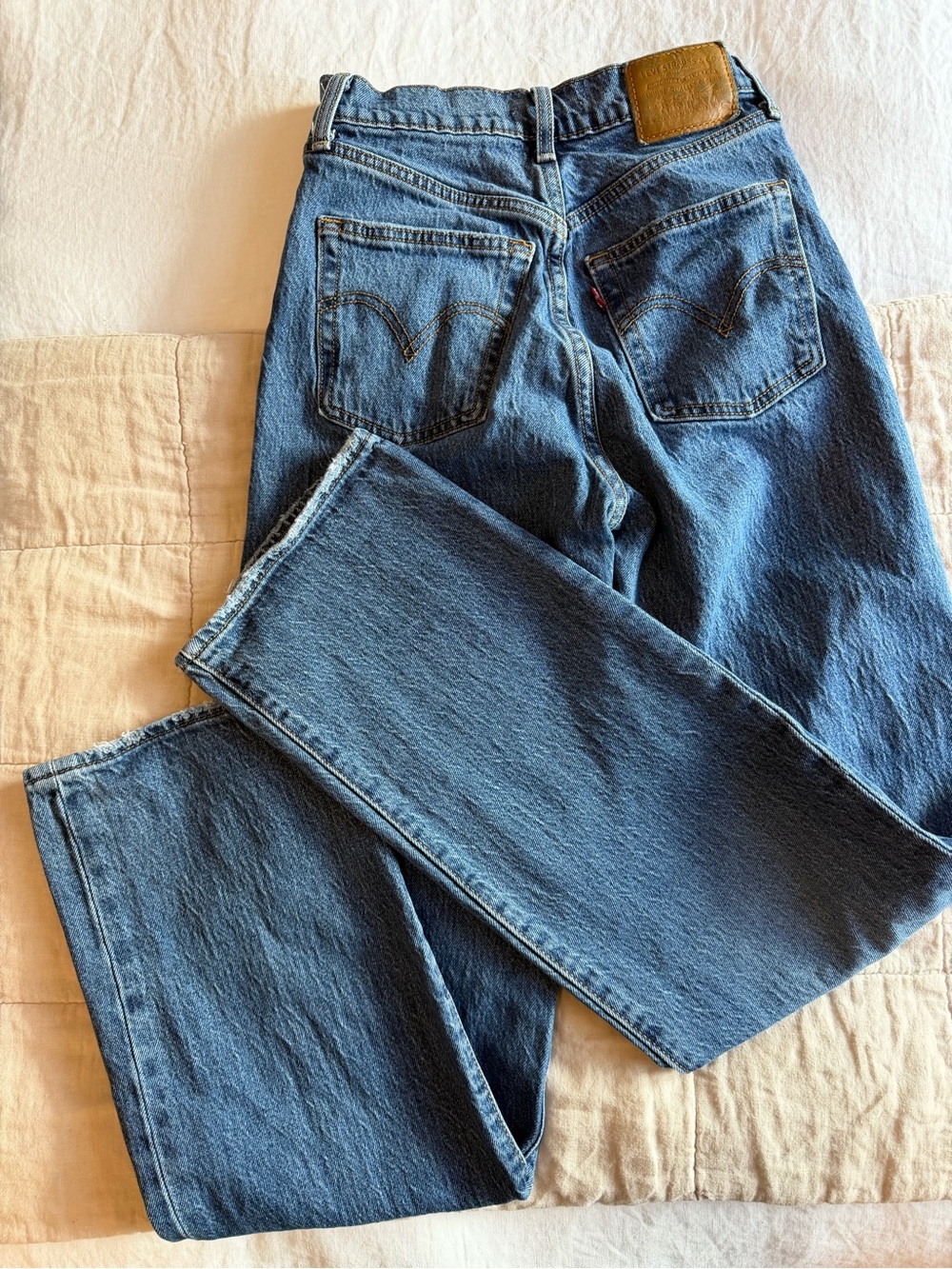 Levi's Medium Blue Straight-Leg Jeans